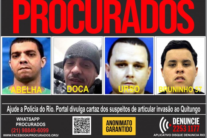 Polícia Civil pede informações que possam ajudar a encontrar suspeitos