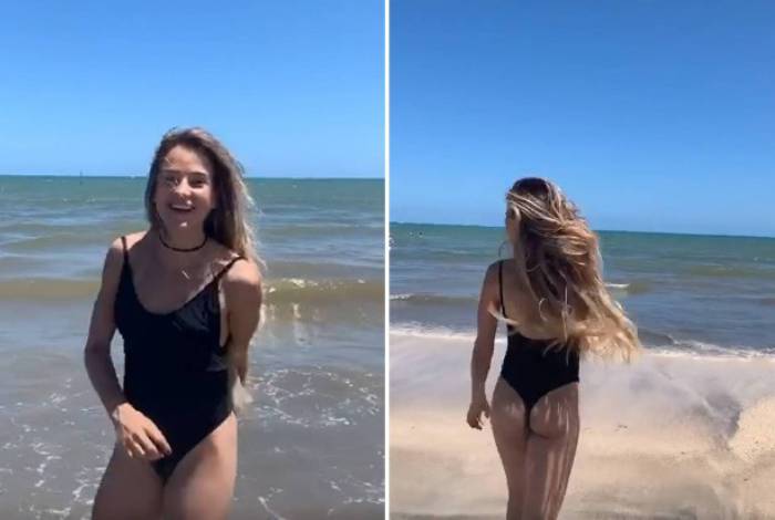 Gabi Martins posta vídeo na praia