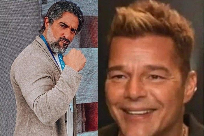 Marcos Mion se choca com transformação no rosto de Ricky Martin 