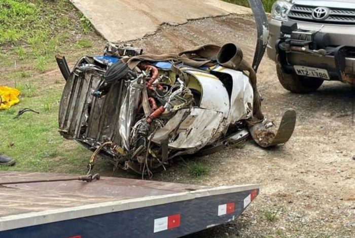 Fotos mostram cabos enrolados em hélice de avião que levava Marília Mendonça e caiu na última sexta-feira, 5