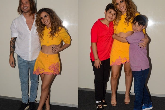 Wanessa Camargo com Dado Dolabella e os filhos 