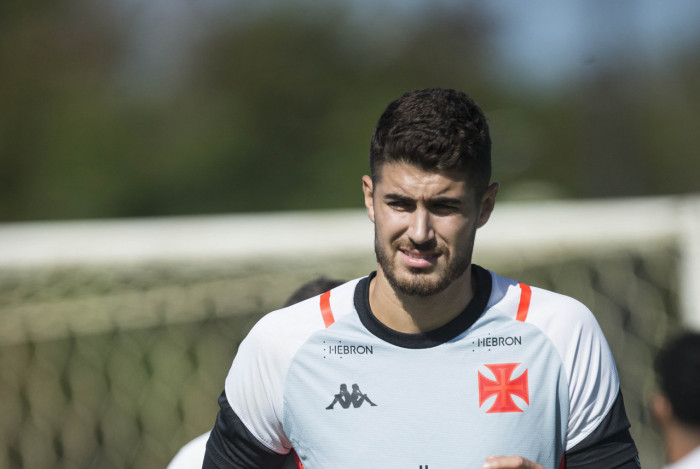 Pedro Raul no treino do Vasco da Gama no CT Moacyr Barbosa em 03 de junho de 2023. Foto: Daniel RAMALHO/VASCO