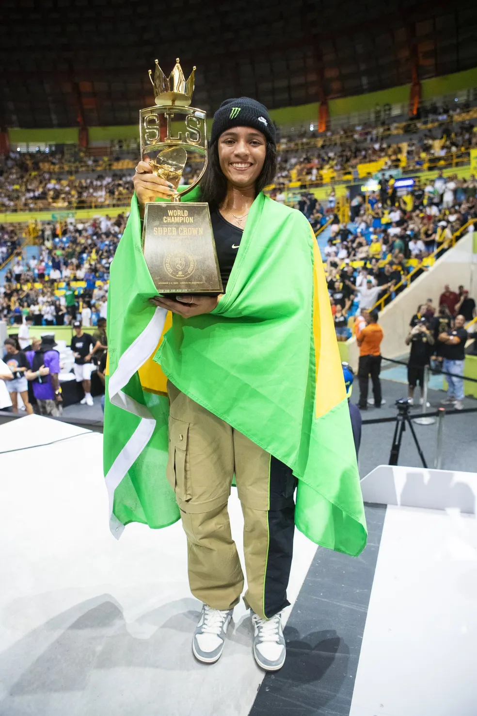 Rayssa Leal conquistou pela segunda vez o título da SLS, a liga mundial de skate street
