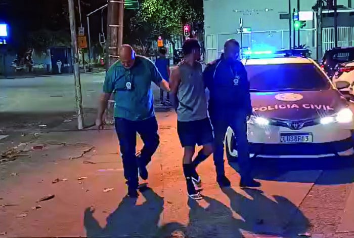 Criminoso foi preso após uma partida de futebol, na Lagoa