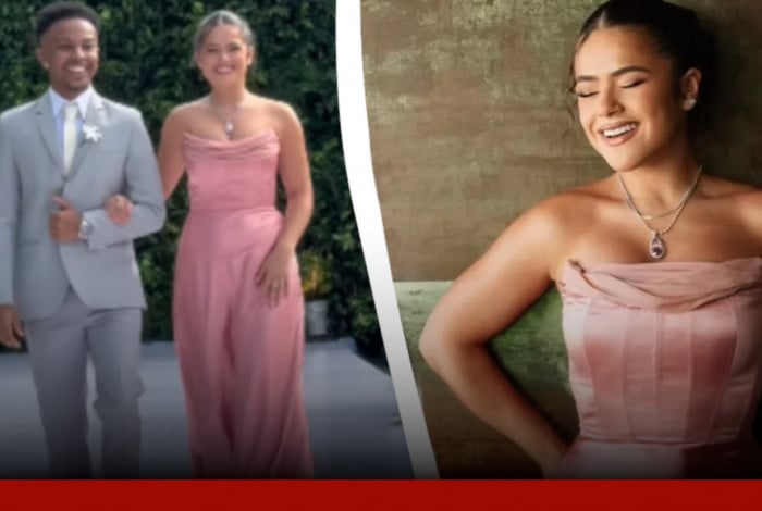 A atriz Maisa compartilhou o seu look para o casamento de Larissa Manoela 